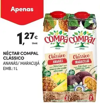 Continente Néctar Compal Clássico 1L promoção