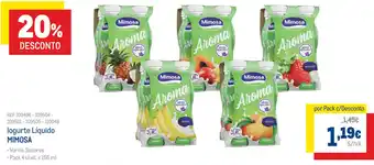 Makro Iogurte Líquido Mimosa 4 x 156ml promoção