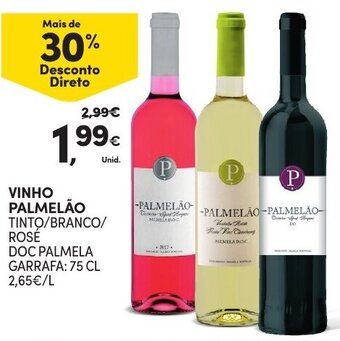 Continente Vinho Palmelão 75cl promoção