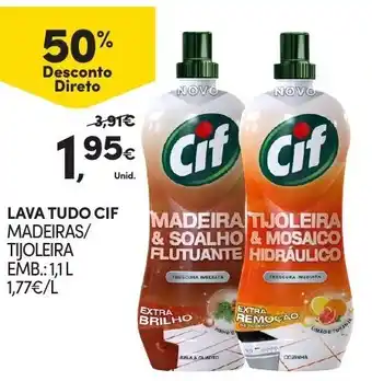 Continente Lava Tudo CIF 1,1L promoção