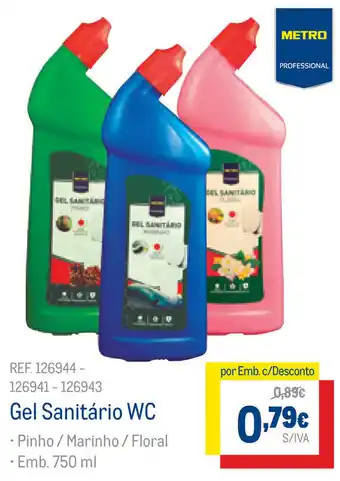 Makro Gel Sanitário WC 750ml promoção