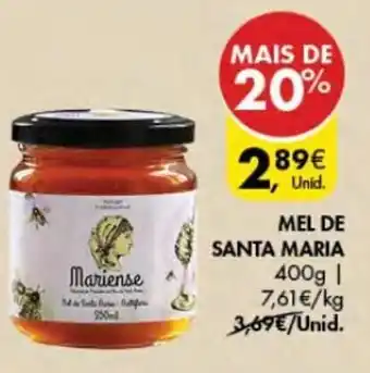 Pingo Doce Mel de Santa Maria 400g promoção