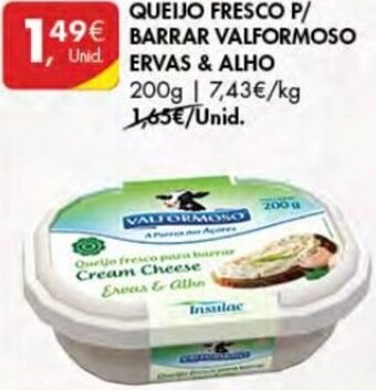 Queijo Fresco P/ Barrar Valformoso Ervas & Alho 200g