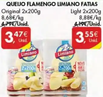 Pingo Doce Queijo Flamengo Limiano Farias Light 2 x 200g promoção