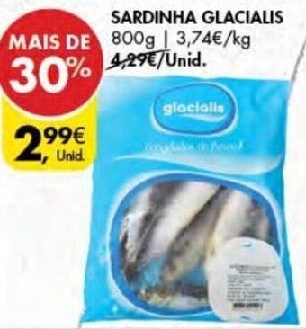 Pingo Doce Sardinha Glacialis 800g promoção