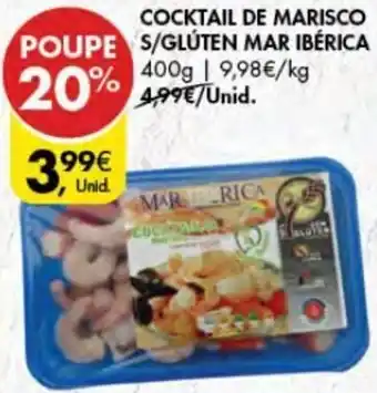 Pingo Doce Cocktail de Marisco s/Glúten Mar Ibérica 400g promoção
