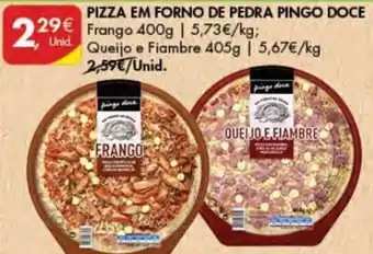 Pingo Doce Pizza em Forno de Pedra Pingo Doce 400g promoção