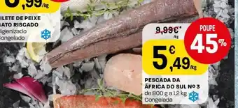 Intermarché Pescada Da Africa Do Sul No 3 de 800g a 1.2kg Congelada promoção