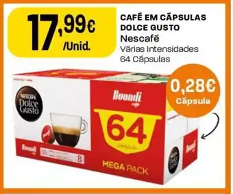 Intermarché Cafe Em Cápsulas Dolce Gusto promoção