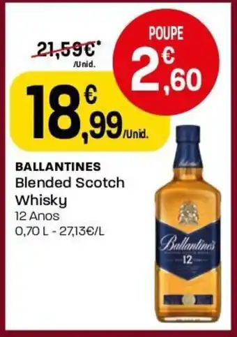 Ballentines Blended Scotch Whisky 12 Anos 0.70L