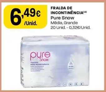 Intermarché Fralda De Incontinência Pure Snow promoção