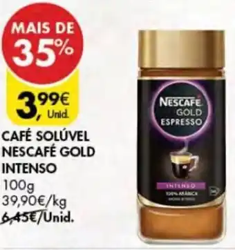Pingo Doce Café Solúvel Nescafé Gold Intenso 100g promoção