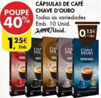 Pingo Doce Cápsulas de Café D'Ouro 10 Unid promoção
