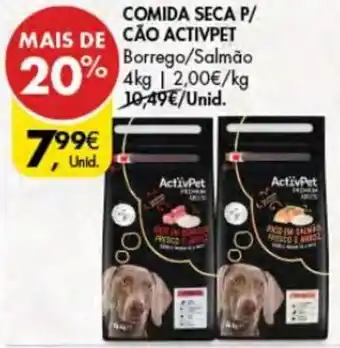 Pingo Doce Comida Seca p/Cão ActivPet 4kg promoção