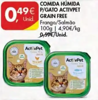 Pingo Doce Comida Húmida p/Gato ActivPet Grain Free 100g promoção