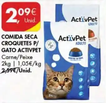 Pingo Doce Comida Seca Croquetes p/Gato ActivPet 2kg promoção
