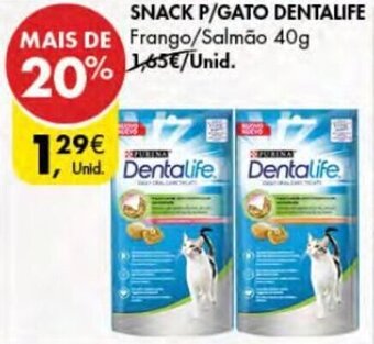 Pingo Doce Snack p/Gato Dentalife 40g promoção
