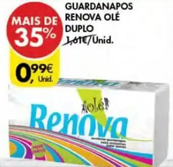 Pingo Doce Guardanapos Renova Olé Duplo promoção