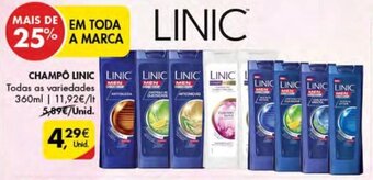 Pingo Doce Linic Champô 360ml promoção