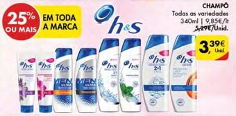 H&S Champô 340ml