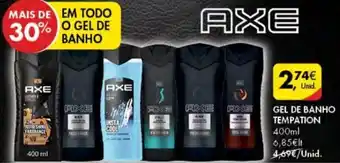 Pingo Doce Axe Gel de Banho Temptation 400ml promoção