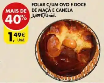 Pingo Doce Folar c/Um Ovo e Doce de Maçã e Canela promoção