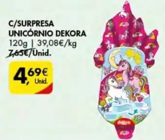 c/Surpresa Unicórnio Dekora 120g