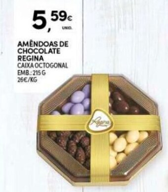 Continente Amêndoas de Chocolate Regina 215g promoção