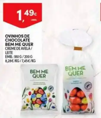 Ovinhos de Chocolate Bem me Quer 180g/200g