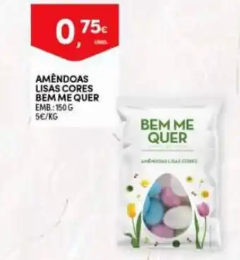 Continente Amêndoas Lisas Cores Bem me Quer 150g promoção