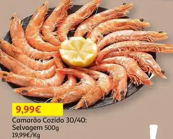 Camarão Cozido 30/40: Selvagem 500g