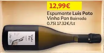 Espumante Luis Pato Vinha Pan Bairrada 0,75L