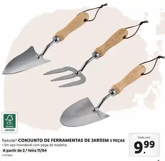 Lidl Paekside Conjunto de Ferramentas de Jardim promoção