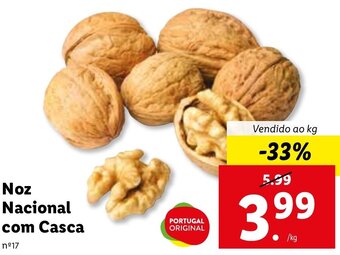 Lidl Noz Nacional com Casca promoção