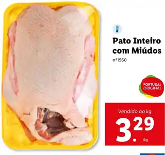 Lidl Pato Interiro com Miúdos promoção