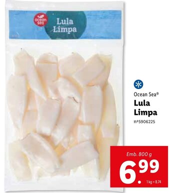 Lidl Ocean Sea Lula Limpa 800g promoção