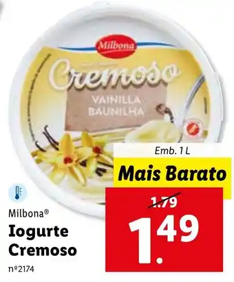 Milbona Iogurte Cremoso 1L