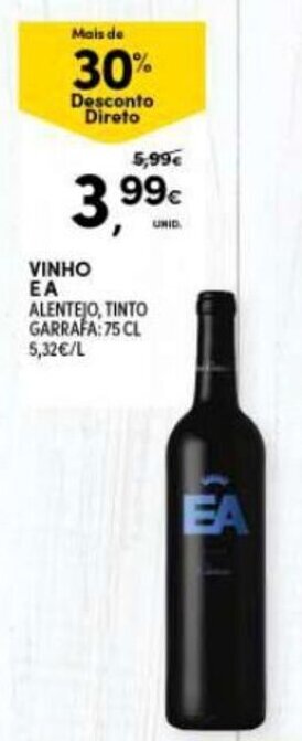 Continente Vinho EA 75cl promoção