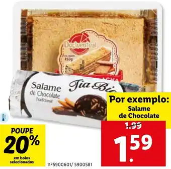 Lidl Salame de Chocolate promoção