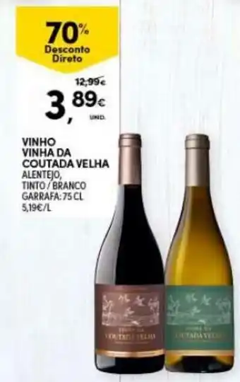 Continente Vinho Vinha da Coutada Velha 75cl promoção