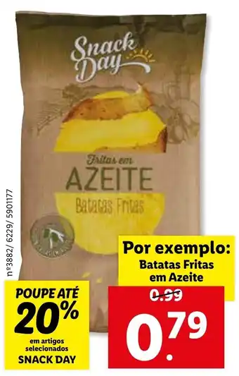 Lidl Snack Day Batata Frita em Azeite promoção