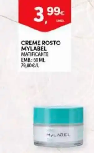 Continente Creme Rosto MyLabel 50ml promoção