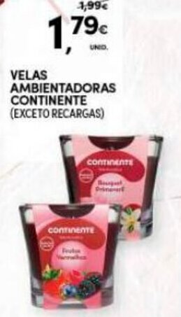 Continente Velas Ambientadoras Continente promoção