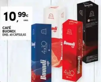 Continente Café Buondi 40 cápsulas promoção