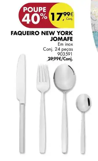 Pingo Doce Faqueiro New York Jomafe 24 peças promoção