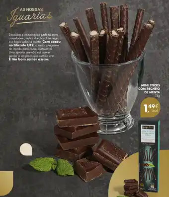 Pingo Doce Mini Sticks com Recheio de Menta 75g promoção