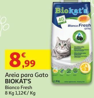 Auchan Areia p/ gato biokat's promoção