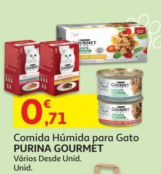 Auchan Comida húmida gato gourmet promoção