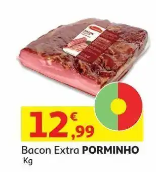 Auchan Bacon extra porminho promoção