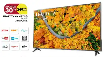 Pingo Doce LG Smart TV 4K 43" promoção
